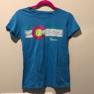 Blue neon Colorado T-shirt
